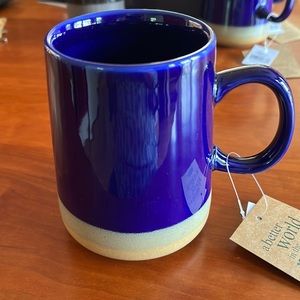 Set of four NWT cobalt blue mugs